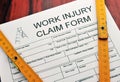 Work injury claim form