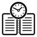 Work late document icon simple vector. Active fast sleepy