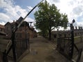 Work liberates sign concentration camp Auschwitz Birkenau KZ Poland 4