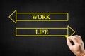 Work or Life Arrows Concept. Royalty Free Stock Photo