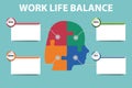 Work Life Balance Concept Vector