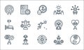 Work life balance line icons. linear set. quality vector line set such as wellness, management, guidance, success, relaxation,