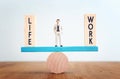 Work and life - finding the right balanace concept Royalty Free Stock Photo