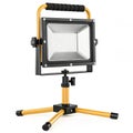 Work light with adjustable stand on white background Royalty Free Stock Photo