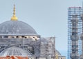 Blue Mosque in restoration Royalty Free Stock Photo