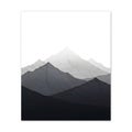 Work of the mountains. The overall composition is simplistic yet Royalty Free Stock Photo