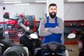 Work offers the best selection of motorcycles Royalty Free Stock Photo