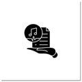 Work ownership glyph icon Royalty Free Stock Photo