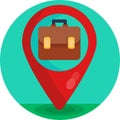 Work pin location vector icons illustration