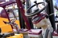 Work place in forklift Royalty Free Stock Photo