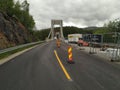 Work on bridge/road in Norway Royalty Free Stock Photo