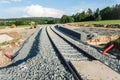 Work in progress at a railway track