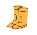 Work rubber gum boots, protective footwear. Protection and safety gumboots, waterproof shoes. Wellingtons, wellies