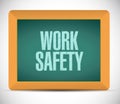 work safety board sign concept illustration Royalty Free Stock Photo