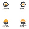 work safety helmet gear design vector illustration icon