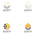 work safety helmet gear design vector illustration icon Royalty Free Stock Photo