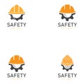 work safety helmet gear design vector illustration icon Royalty Free Stock Photo