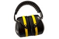 Work safety and safety industrial equipment concept protective ear muffs Isolated on a white background with clipping path