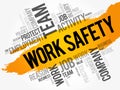 Work Safety word cloud Royalty Free Stock Photo