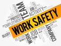 Work Safety word cloud collage Royalty Free Stock Photo