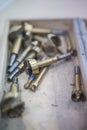 Workshop tools drills Royalty Free Stock Photo