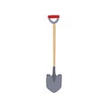 work shovel cartoon vector illustration