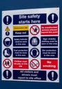 Work site safety reminder board