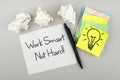 Work Smart Not Hard Royalty Free Stock Photo