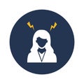 work stress Vector Icon which can easily modify or edit
