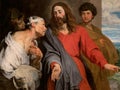 Christ Healing the Paralysed Man by Anthony Van Dyck at the Queen`s Gallery Royalty Free Stock Photo