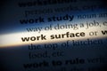 Work surface Royalty Free Stock Photo