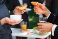 Work team at lunch Royalty Free Stock Photo