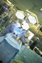 Work of a team of medical professionals in the operating room Royalty Free Stock Photo