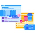 Work time icon vector schedule efficiency analysis