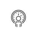 Work Time outline icon