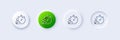 Work timer line icon. Task stopwatch time sign. Line icons. Vector
