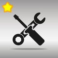 Work tool black Icon button logo symbol