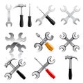 Work tool icon set. Vector Royalty Free Stock Photo