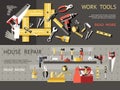 Work Tools Concept Banner Set