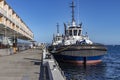 Work tug boats at rest in Hobart