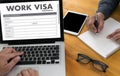 WORK Visa Application Employment Recruitment to Work businessma