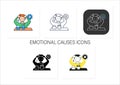 Workaholic icons set Royalty Free Stock Photo