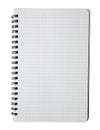 Page background white paper pad book blink spiral notebook binder sheet empty notepad isolated message business office memo note Royalty Free Stock Photo