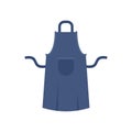 Worker apron icon, flat style