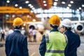 Worker In The Background Aircraft Manufacturing Facility Design Concepts, Safety Regulations, Manufa