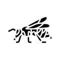 worker bee icon glyph icon vector illustration Royalty Free Stock Photo