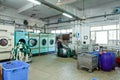 Worker in a chinese garment factory Royalty Free Stock Photo