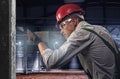 Worker at a construction site