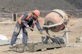 Worker at the construction site