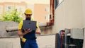 Worker detects condenser damage cause